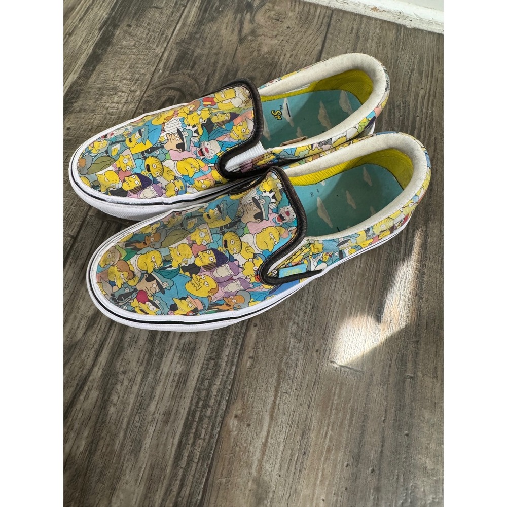 Vans x The Simpsons Classic Slip-On Cast Springfield Multi Color Sneakers Women - Picture 8 of 9